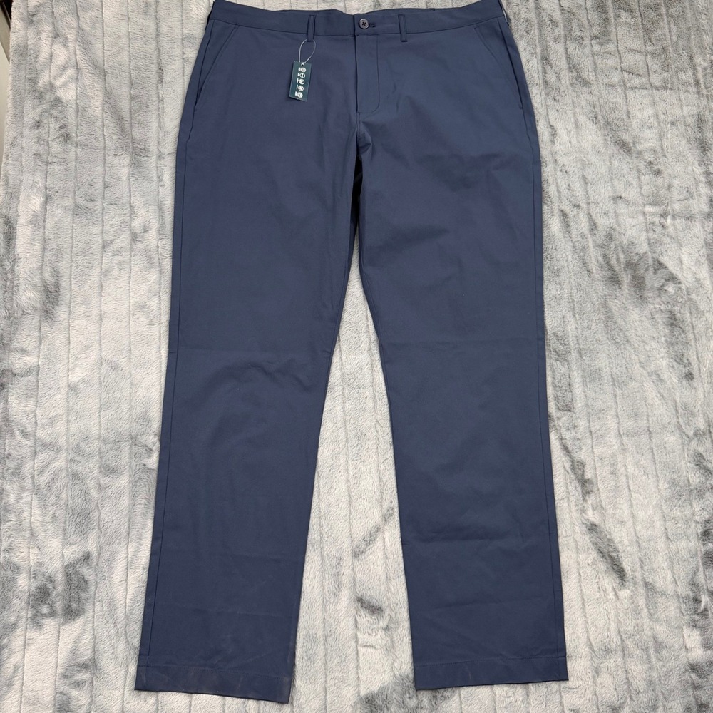 J.Crew Flex Straight Tech Pant Navy Blue Mens 38x32 CG391 NEW